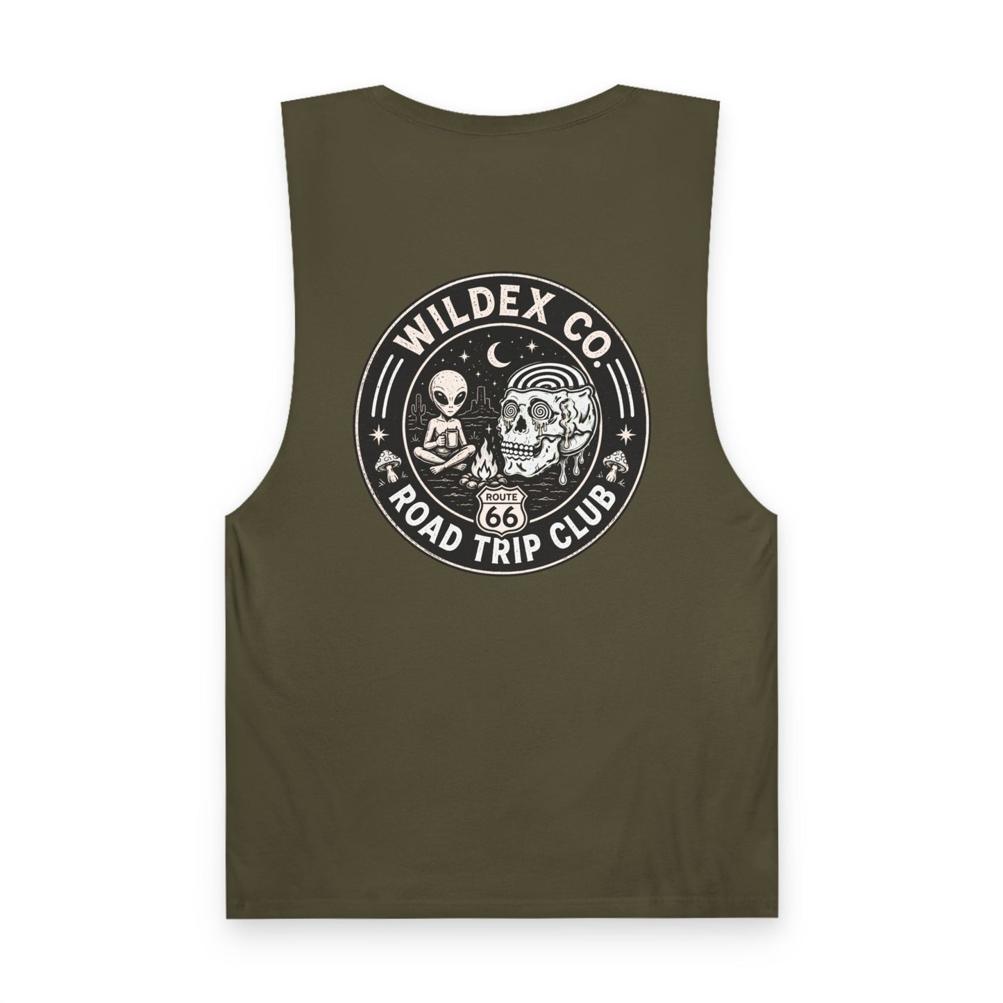 Alien Road Trip Tank Top — Wildex Co. Retro Route 66 Sleeveless Tee