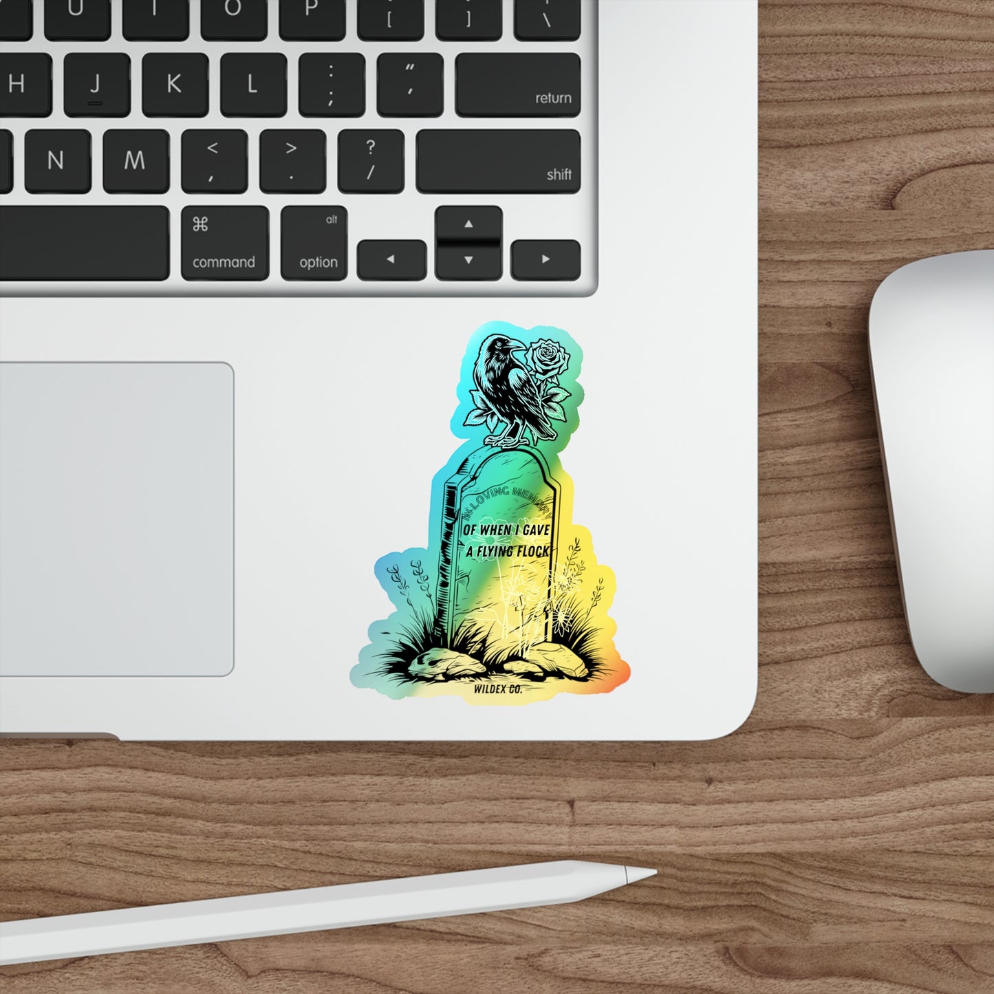 Holographic a Flying Flock- Sticker