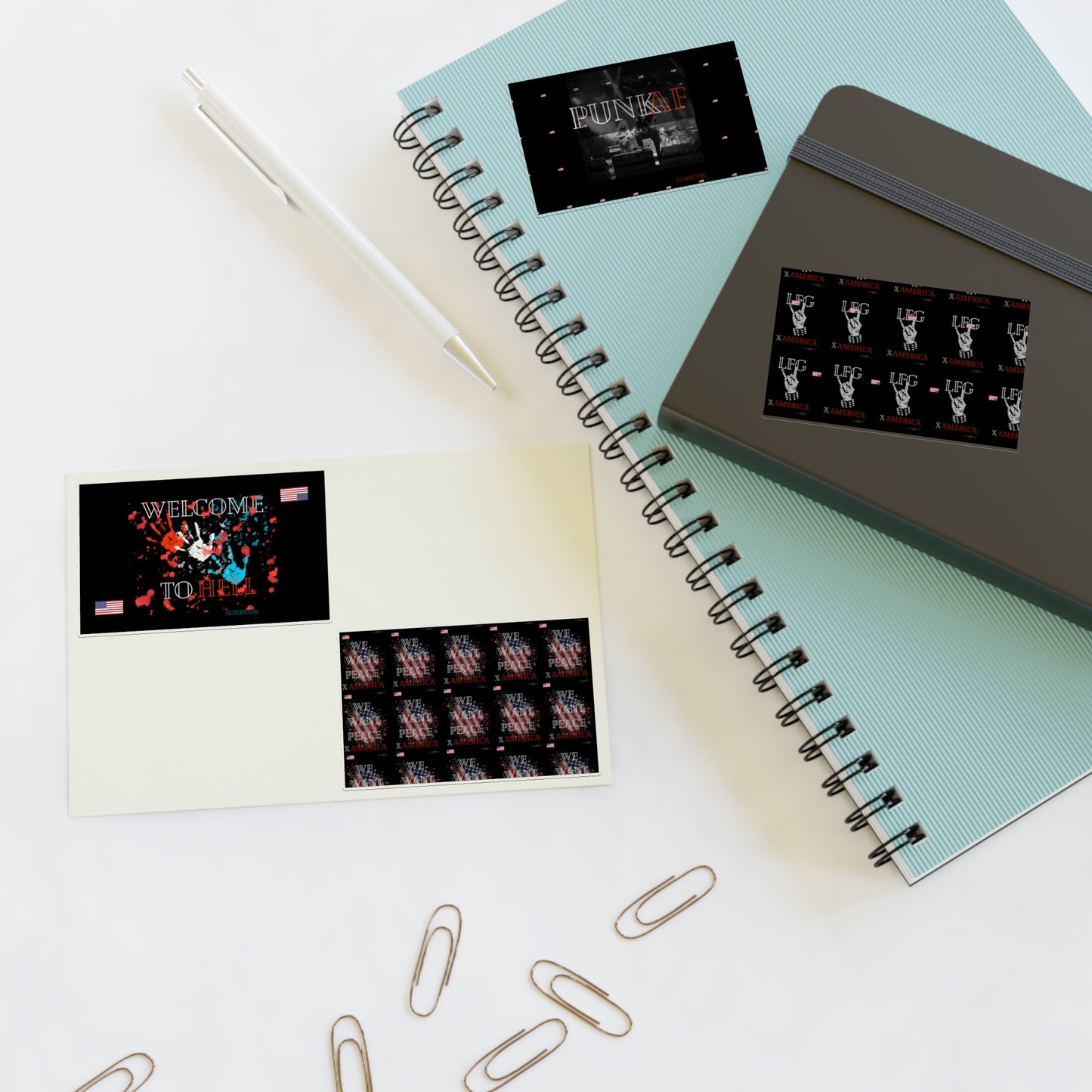 Punk Rock Sticker Sheets, This sticker feeds one punk (me)