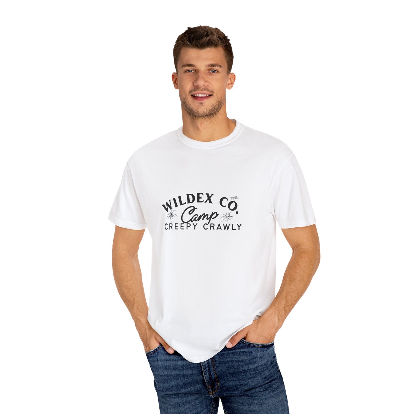 Creepy Crawly Camp T-Shirt | Unisex Garment-Dyed Tee, Outdoor Adventure Shirt, Camping Apparel, Gift for Nature Lovers, Summer Fun Tee