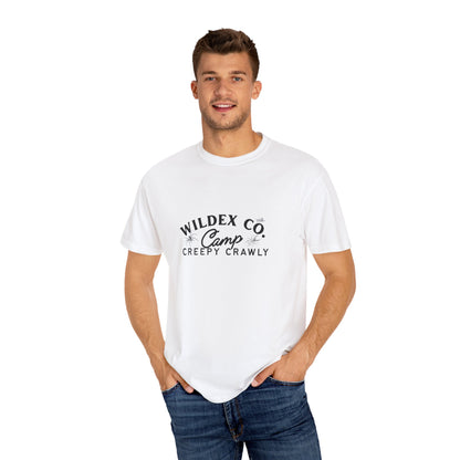 Creepy Crawly Camp T-Shirt | Unisex Garment-Dyed Tee, Outdoor Adventure Shirt, Camping Apparel, Gift for Nature Lovers, Summer Fun Tee