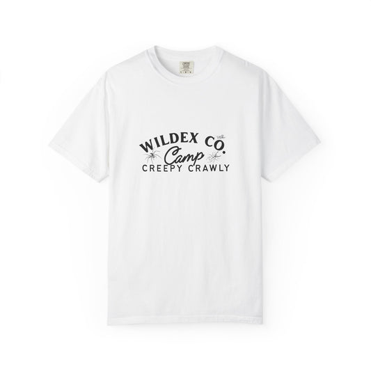 Creepy Crawly Camp T-Shirt | Unisex Garment-Dyed Tee, Outdoor Adventure Shirt, Camping Apparel, Gift for Nature Lovers, Summer Fun Tee