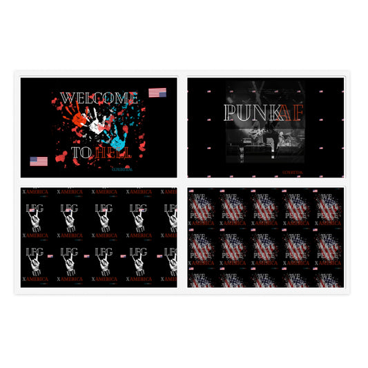 Punk Rock Sticker Sheets, This sticker feeds one punk (me)