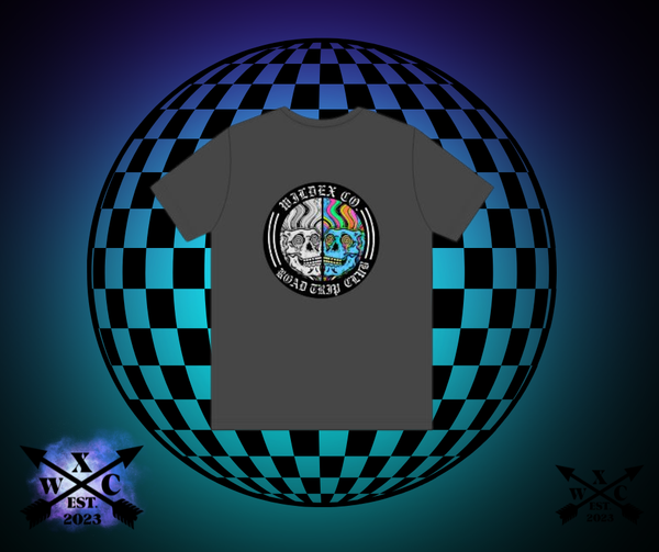 Road Trip Skull T-Shirt — Half Psychedelic / Half Skull Vintage Graphic