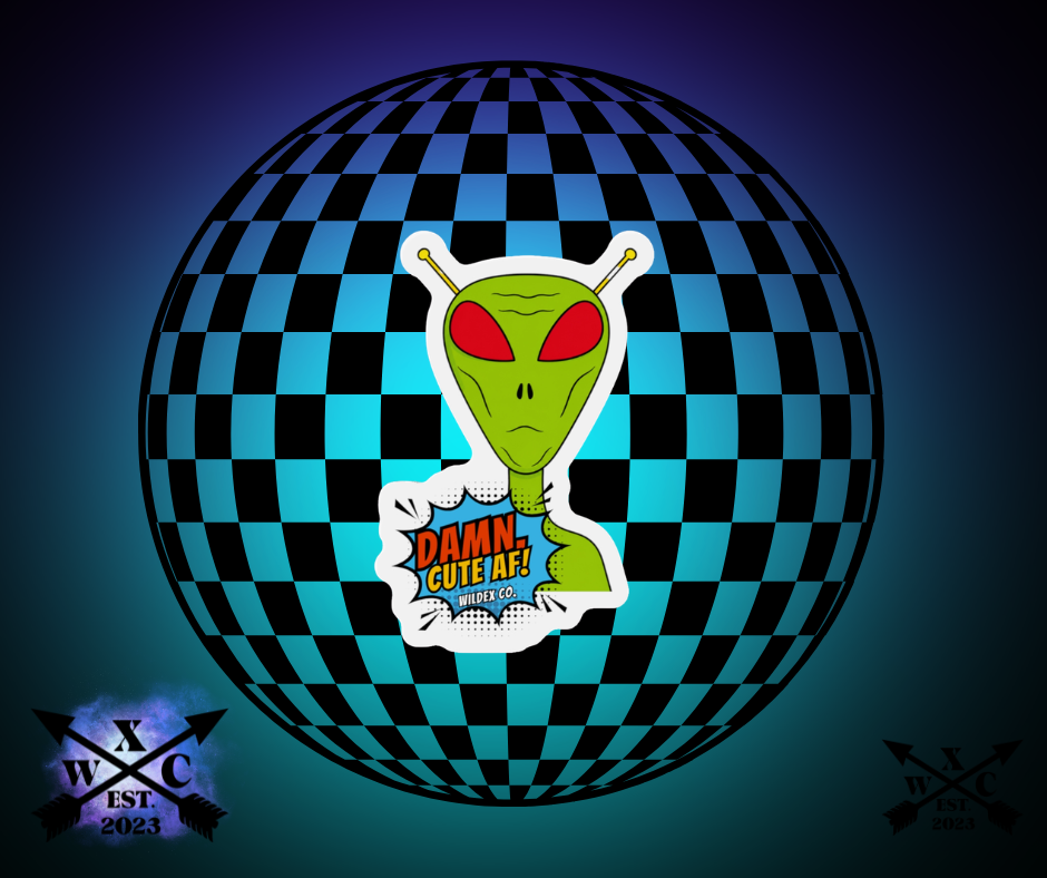 Alien Die-Cut Magnet - WILDEX CO.