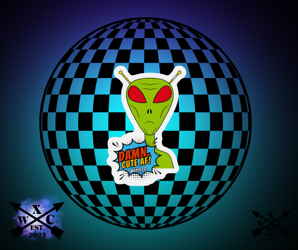 Alien Die-Cut Magnet - WILDEX CO.