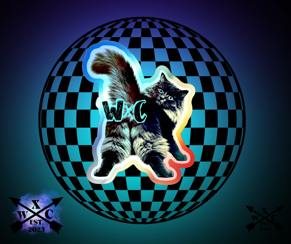 Holographic Kittybutt Die-cut Sticker - WILDEX CO.