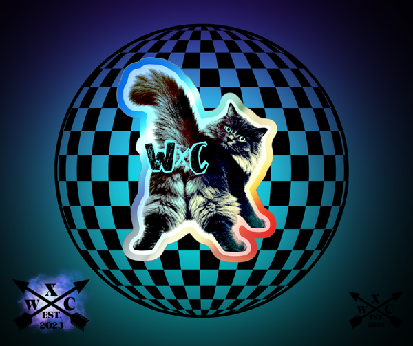 Holographic Kittybutt Die-cut Sticker - WILDEX CO.
