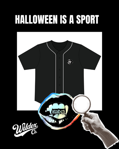 Halloween Is a Sport Personalized Baseball Jersey | Bat | WILDEX CO.
