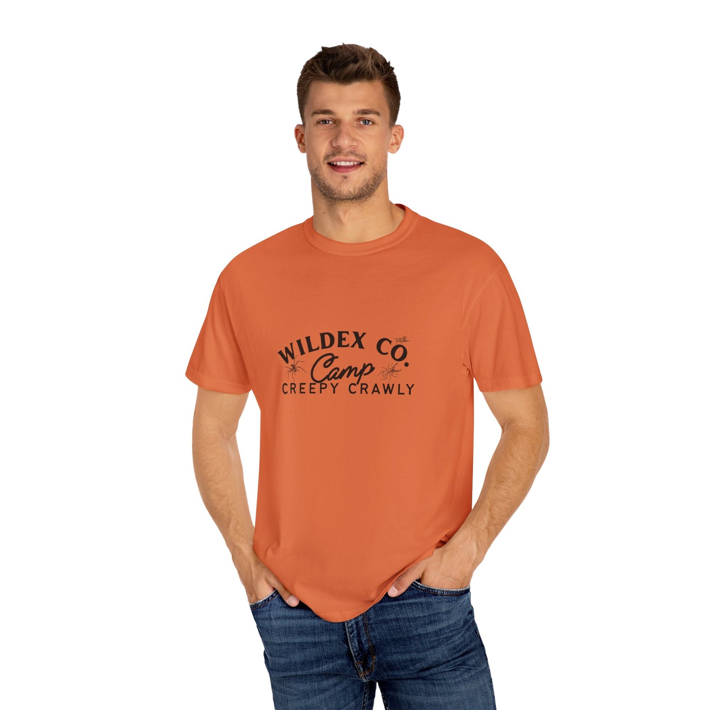 Creepy Crawly Camp T-Shirt | Unisex Garment-Dyed Tee, Outdoor Adventure Shirt, Camping Apparel, Gift for Nature Lovers, Summer Fun Tee