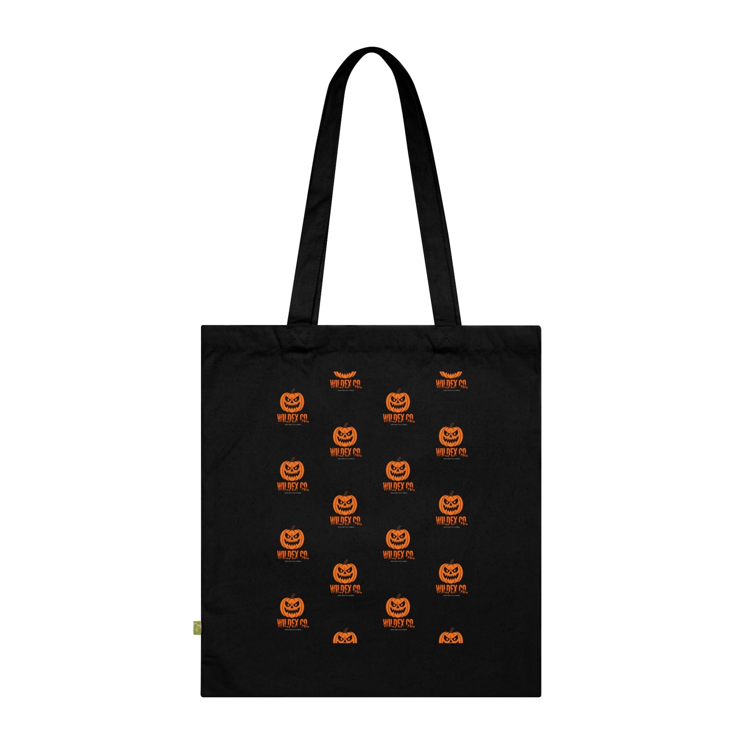Halloween Pumpkin Organic Cotton Tote Bag | Eco-Friendly Trick or Treat Bag, Reusable Grocery Tote, Gift for Fall, Cute Halloween Decor