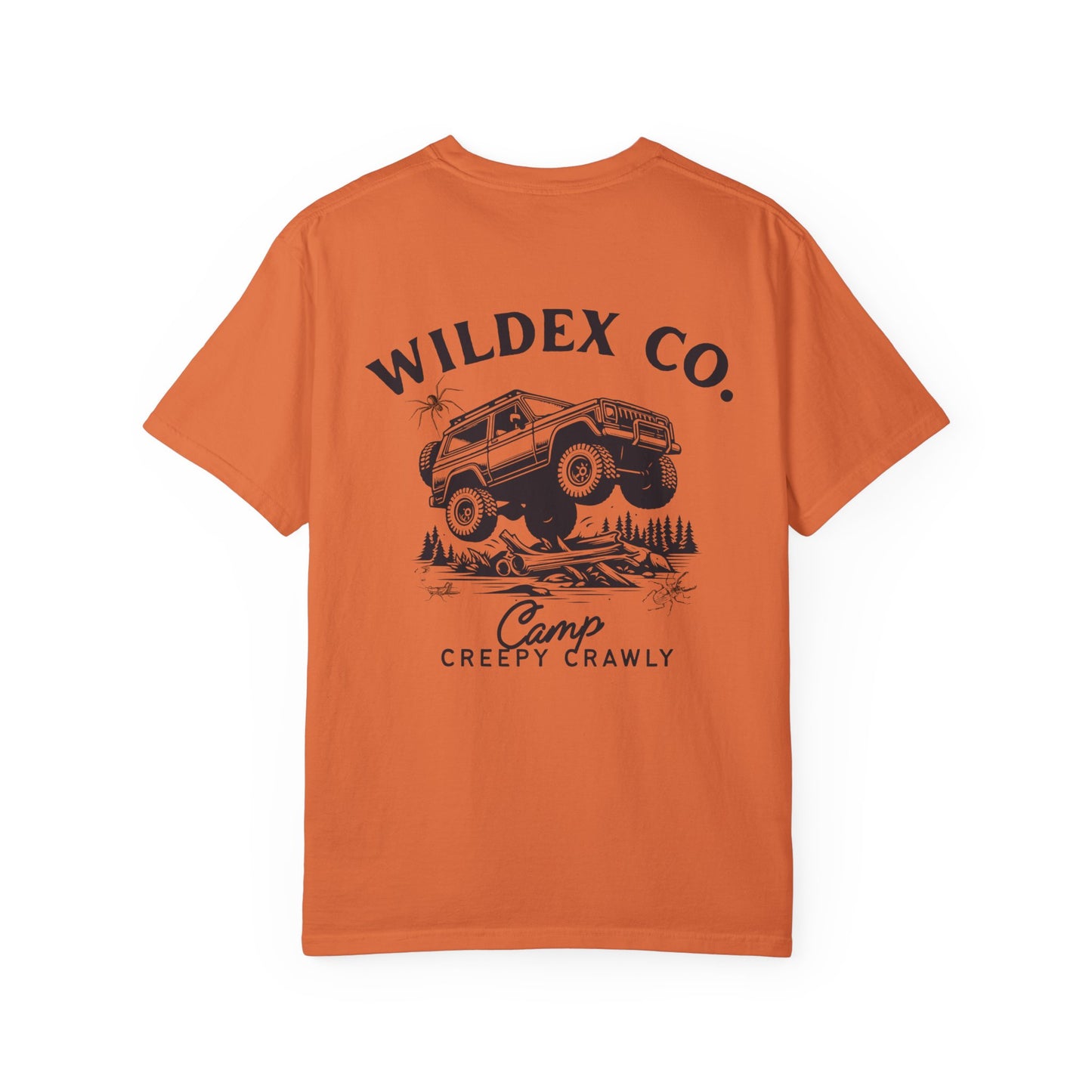 Creepy Crawly Camp T-Shirt | Unisex Garment-Dyed Tee, Outdoor Adventure Shirt, Camping Apparel, Gift for Nature Lovers, Summer Fun Tee