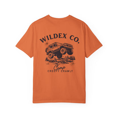Creepy Crawly Camp T-Shirt | Unisex Garment-Dyed Tee, Outdoor Adventure Shirt, Camping Apparel, Gift for Nature Lovers, Summer Fun Tee