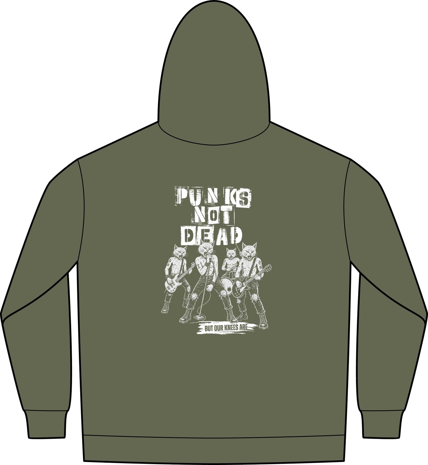 Punk Is Not Dead Graphic Zip Hoodie - WILDEX CO.