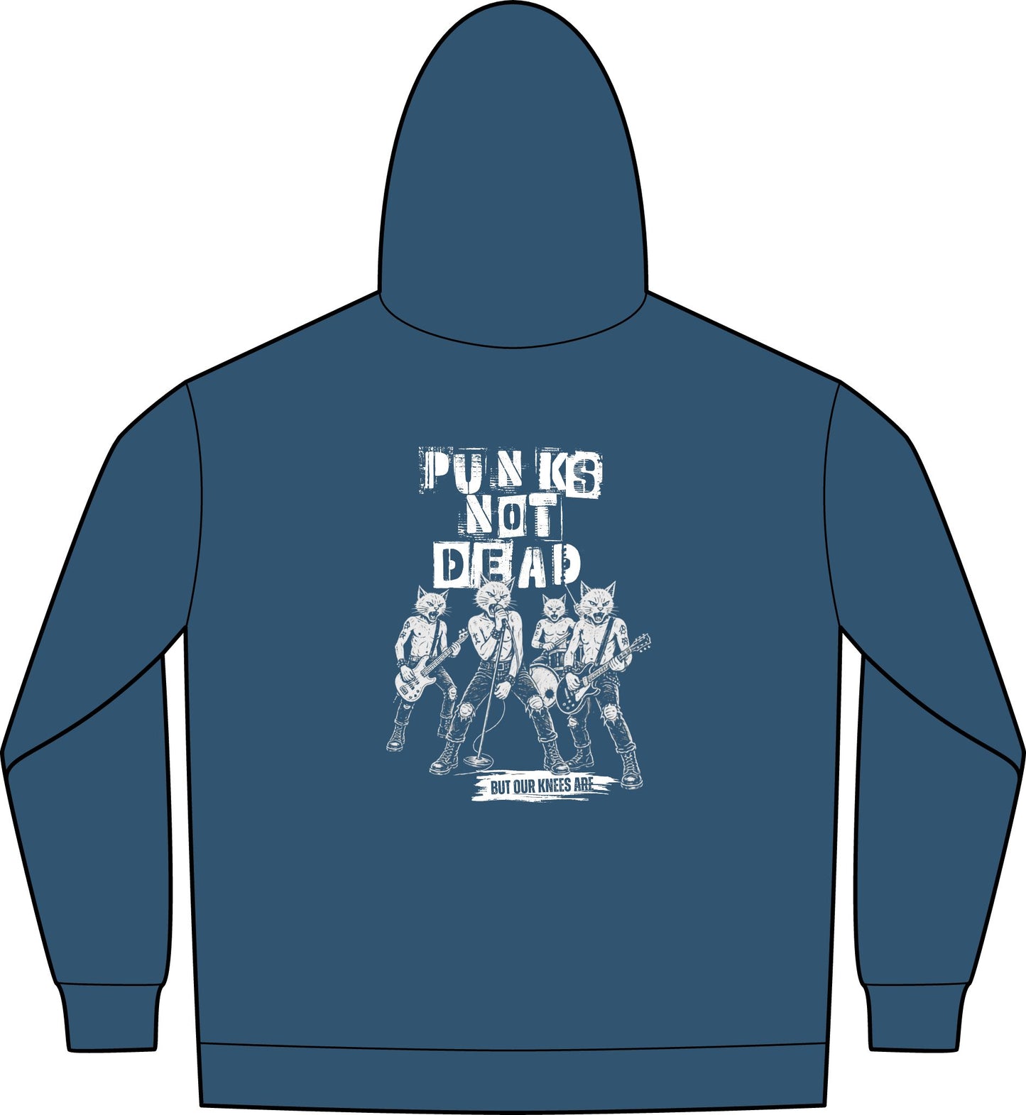 Punk Is Not Dead Graphic Zip Hoodie - WILDEX CO.