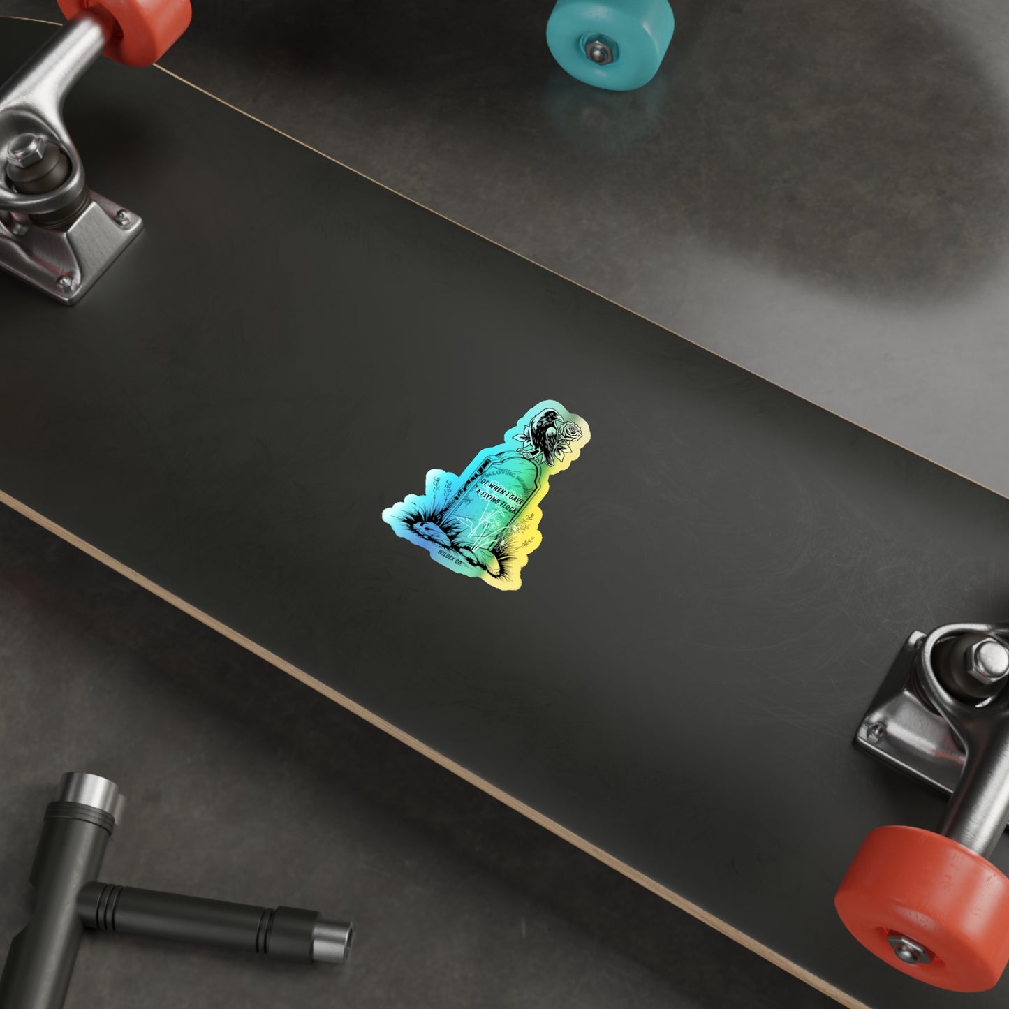 Holographic a Flying Flock- Sticker