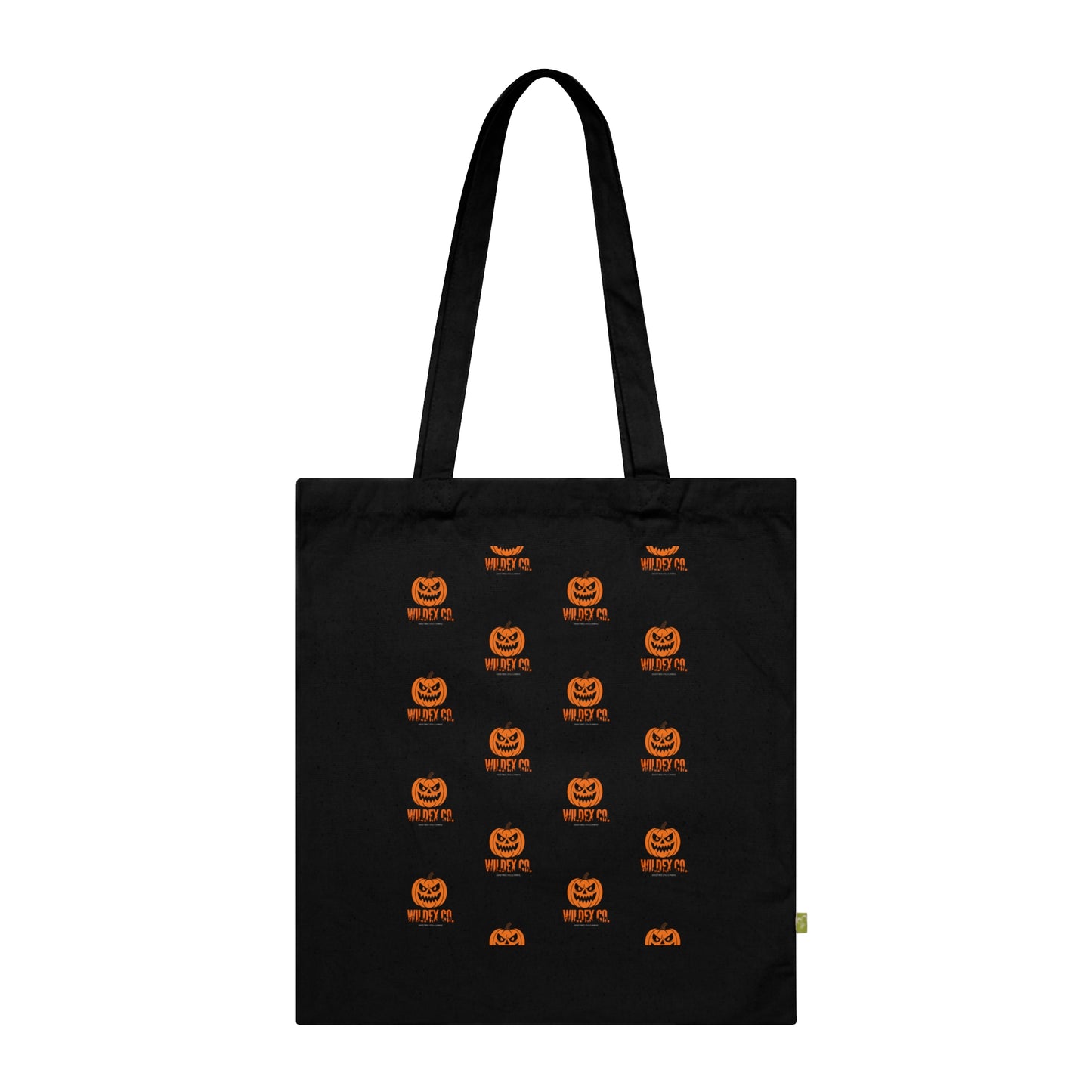 Halloween Pumpkin Organic Cotton Tote Bag | Eco-Friendly Trick or Treat Bag, Reusable Grocery Tote, Gift for Fall, Cute Halloween Decor