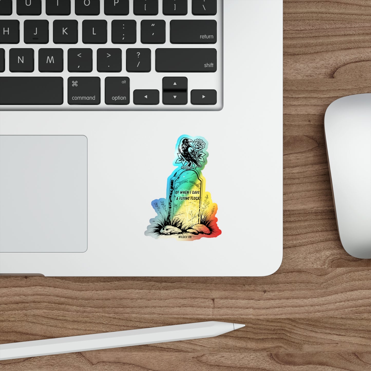 Holographic a Flying Flock- Sticker