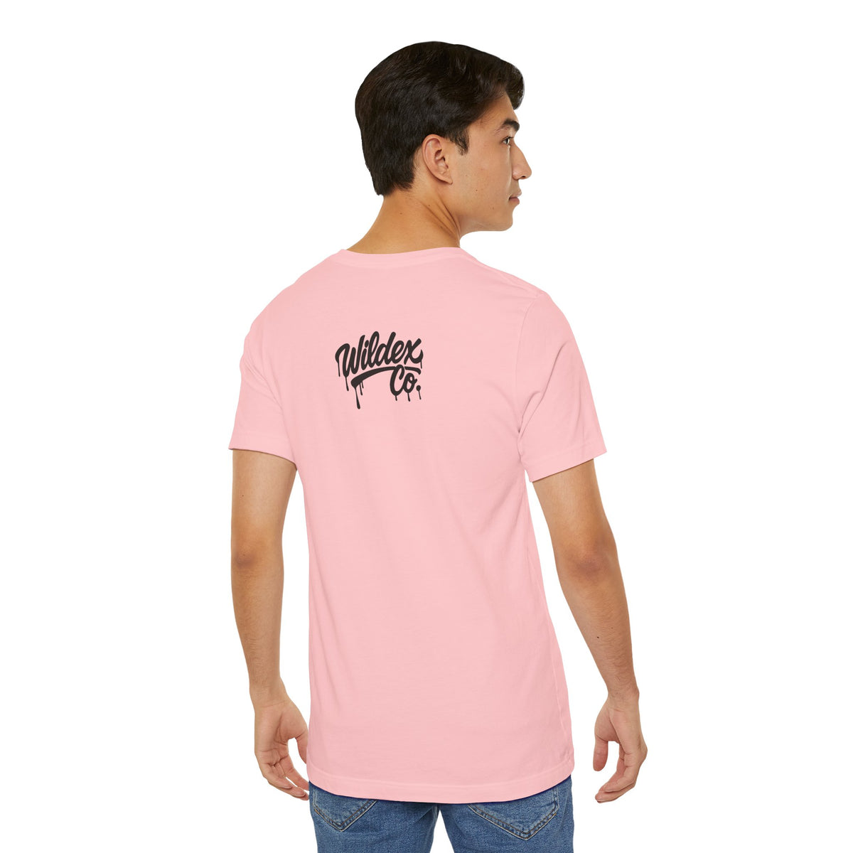Classic Unisex Jersey Short Sleeve Tee on model