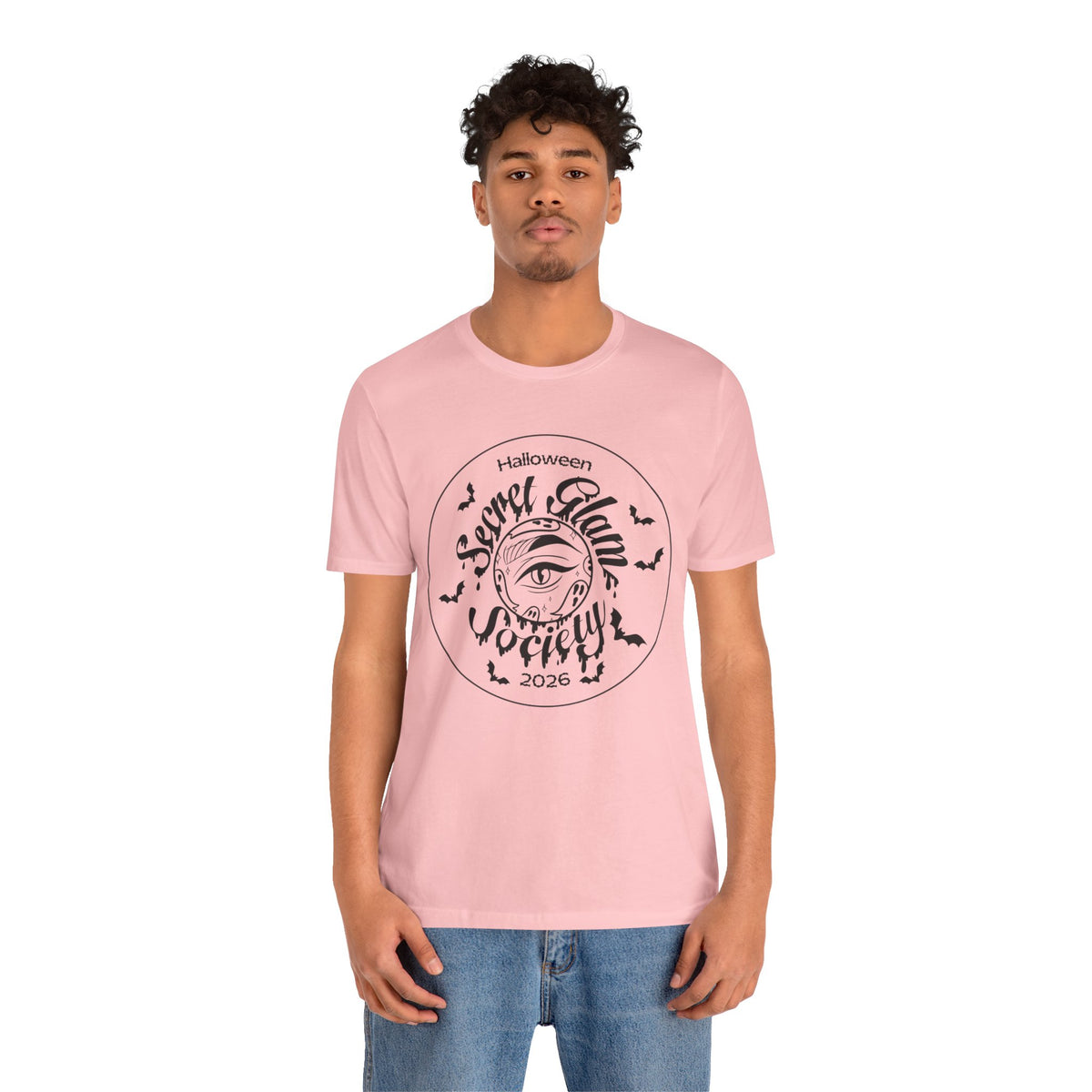 Classic Unisex Jersey Short Sleeve Tee styled with accessories