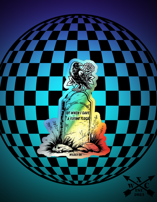 Holographic a Flying Flock- Sticker